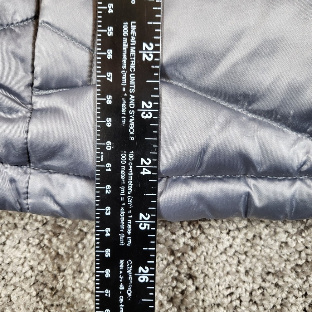 The North Face Womens 650 Down Puffer Jacket Gray Medium‎ Quilted Coat - Picture 8 of 11